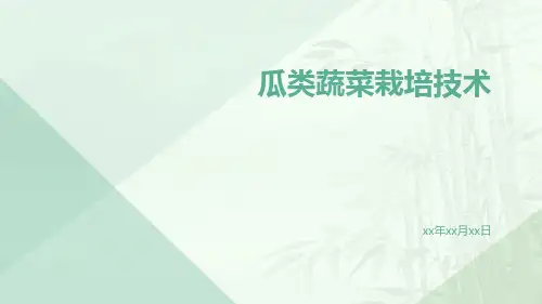 瓜类蔬菜栽培技术