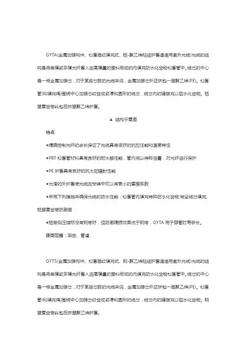 常用光缆的介绍和图纸
