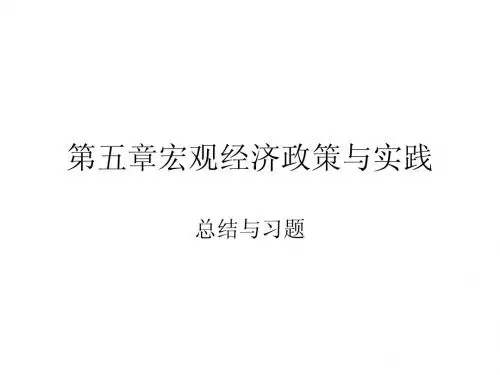 宏观经济政策及实践