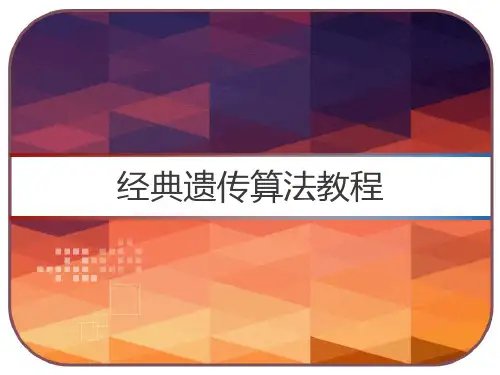 经典遗传算法教程 PPT
