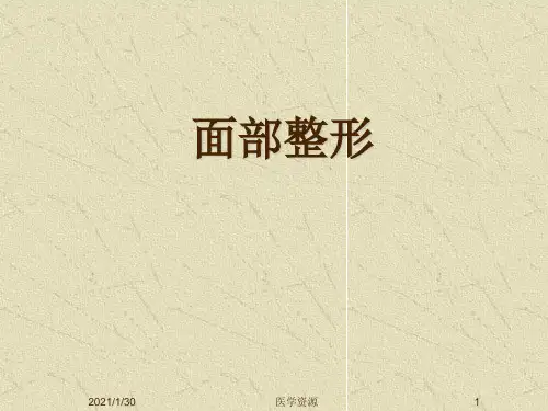面部整形  ppt课件