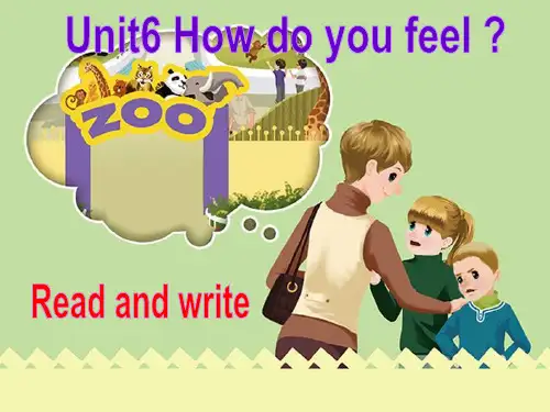 pep六年级英语上册unit6：B read and write-优质课件
