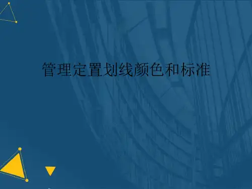 (优选)管理定置划线颜色和标准