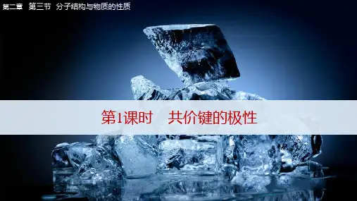 共价键的极性课件-高二化学人教版(2019)选择性必修2