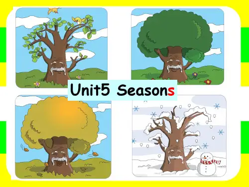 译林版小学英语四下Unit5 seasons 第4课时 ppt课件
