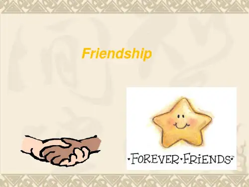 高一英语精品课件Unit1 friendship(新人教版必修1)