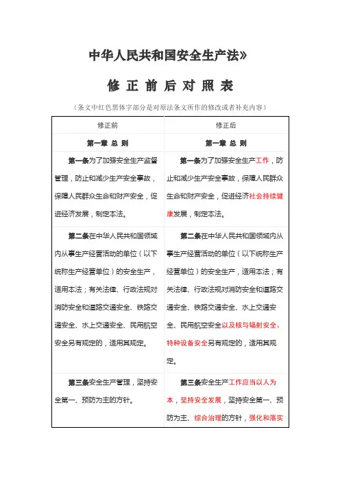 2021年新安全生产法,列举新旧安全法对比明细
