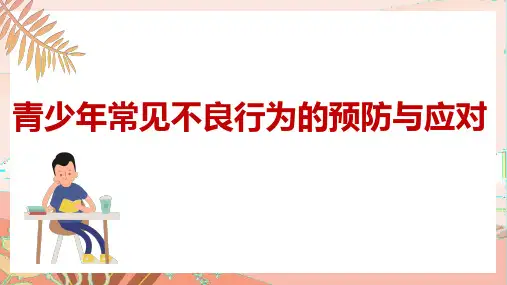 青少年常见不良行为的预防与应对 课件(共16张PPT)