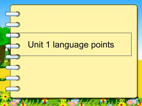 高中英语人教版必修一Unit 1 Using LanguageⅡ(共19张PPT)