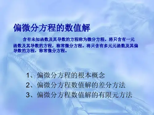 偏微分方程数值解