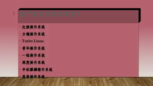 详解国产操作系统.1ppt课件