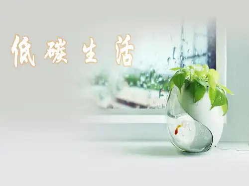 低碳生活PPT