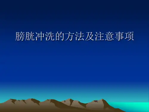 膀胱冲洗1