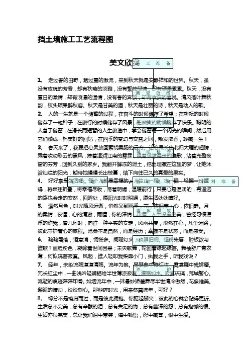 挡土墙施工工艺流程图.doc