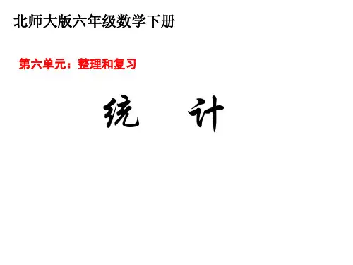 北师大六年级总复习：统计与概率 统计