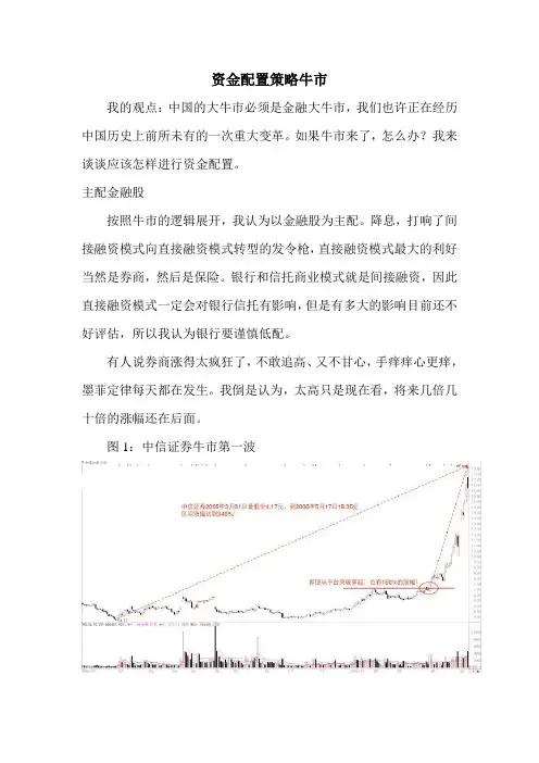 资金配置策略牛市