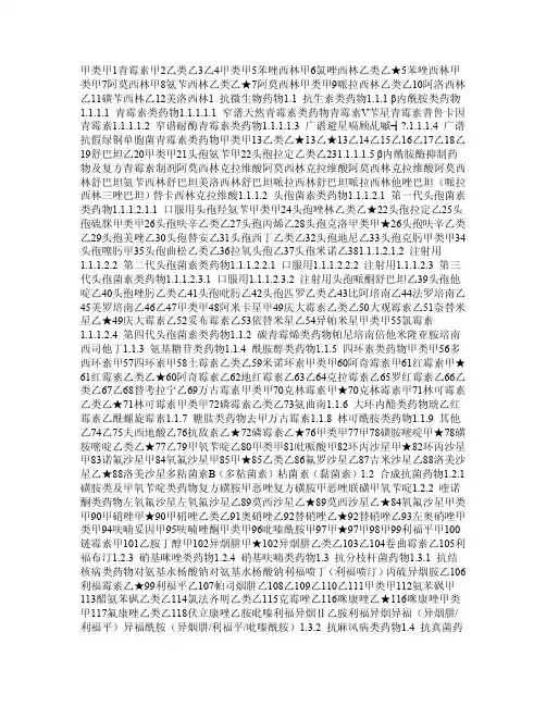 2009年版国家医保目录（Excel）