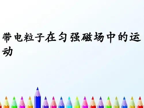 新版物理 3.6带电粒子在匀强磁场中的运动 (共24张PPT)学习PPT