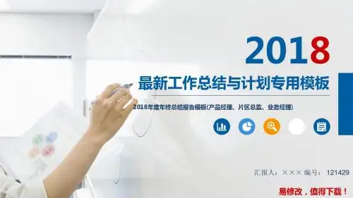2018年度年终总结报告模板(产品经理、片区总监、业务经理)