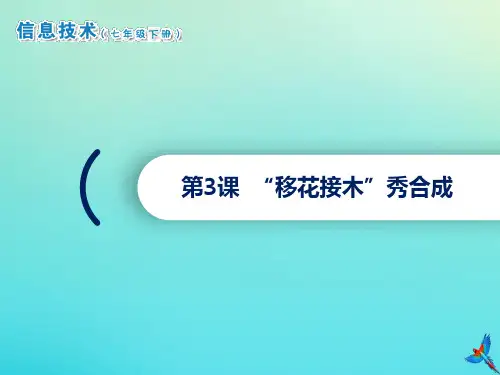 2020七年级信息技术下册第3课“移花接木”秀合成课件南方版