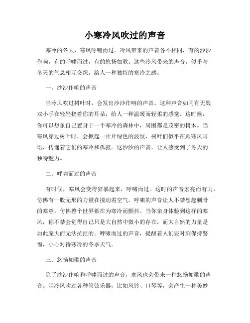 小寒冷风吹过的声音