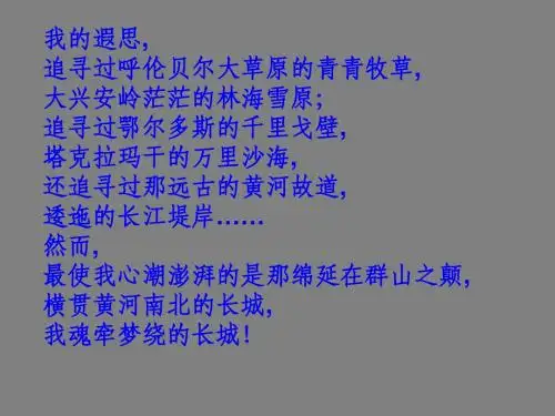长城在我心中