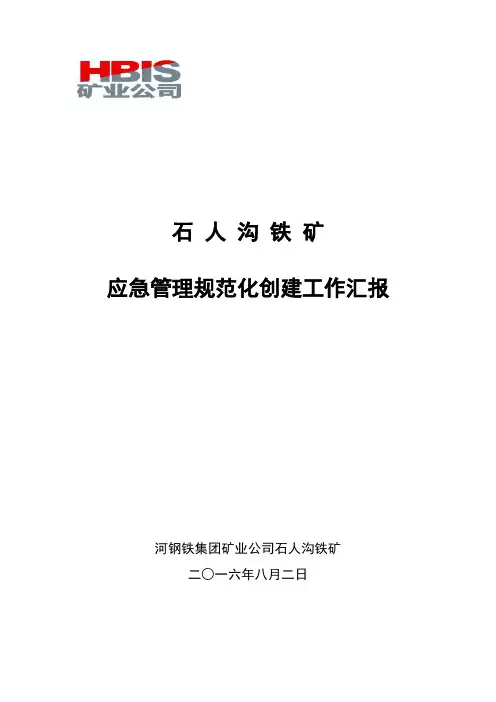 应急体系建设汇报