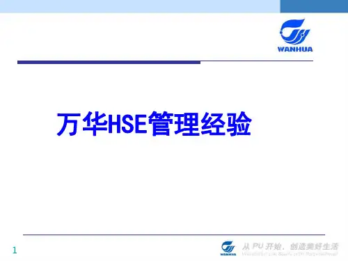 万华HSE管理经验