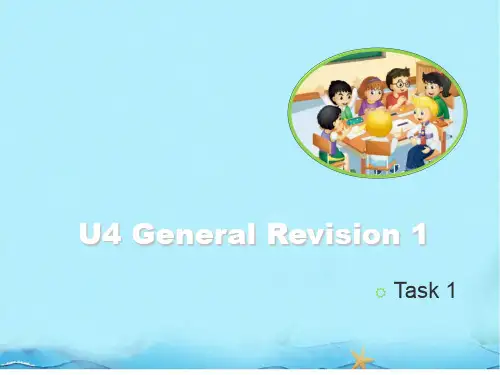 人教(精通)版六下英语Unit4 General Revision 1_教学课件