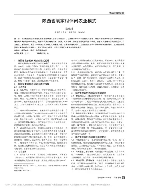 陕西省袁家村休闲农业模式_柴晓涛