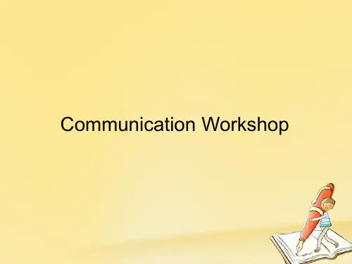 18学年高中英语Unit21HumanBiologyCommunicationWorkshop课件北师大版选修7