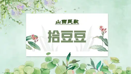 《拾豆豆》精品课件2023