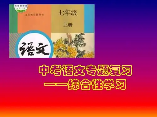 中考语文专题复习——综合性学习七年级上(