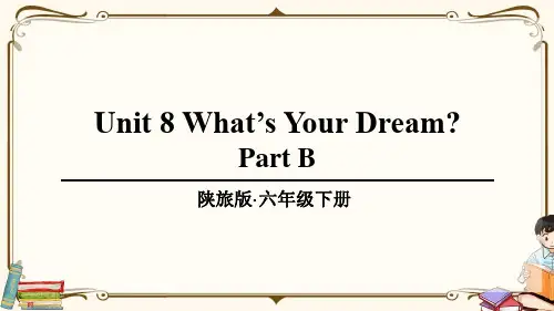 陕旅版六年级英语下册 Unit 8 part B 教学课件