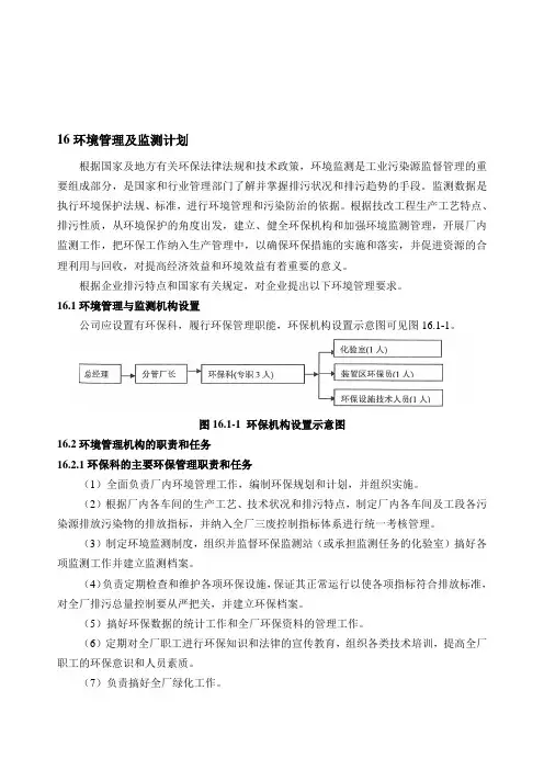 噶米环境影响评价报告公示：对甲氧基苯乙醛肟生产项目16环境管理与监测计划环评报告