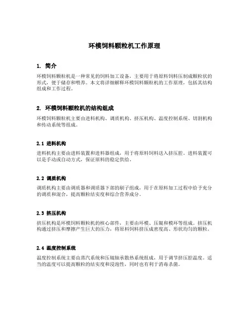 环模饲料颗粒机工作原理