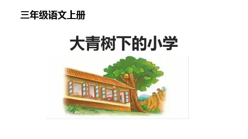 1《大青树下的小学》课件-语文三年级上册统编版