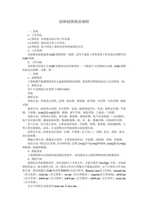 园林制图规范细则