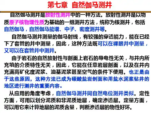 第7章 自然伽马测井