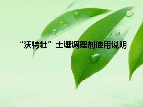 沃特壮-硅钙钾镁肥课件.pptx