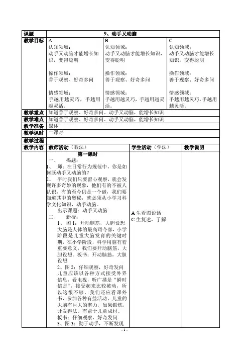 动手又动脑