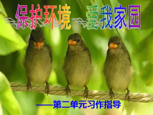 人教版三年级下册第二单元习作指导PPT