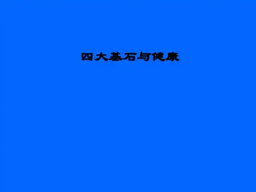 四大基石与健康PPT课件