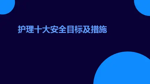 护理十大安全目标及措施ppt