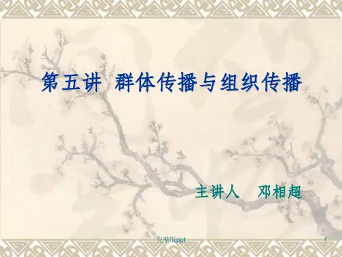 【学习课件】第五讲群体传播与组织传播