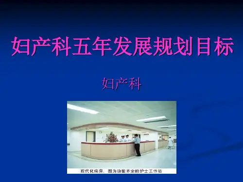 妇产科五年发展规划目标借鉴