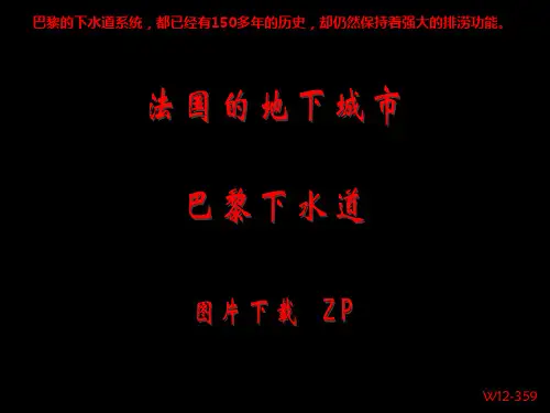 巴黎的下水道系统