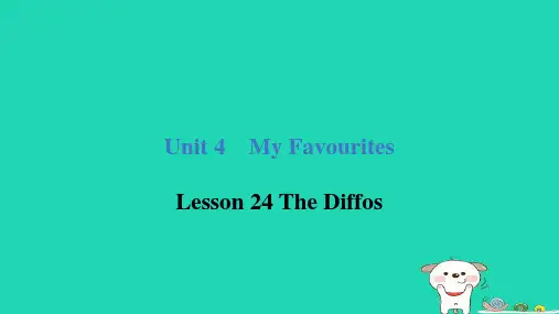 四年级英语下册Unit4Lesson24TheDiffos课件冀教版三起