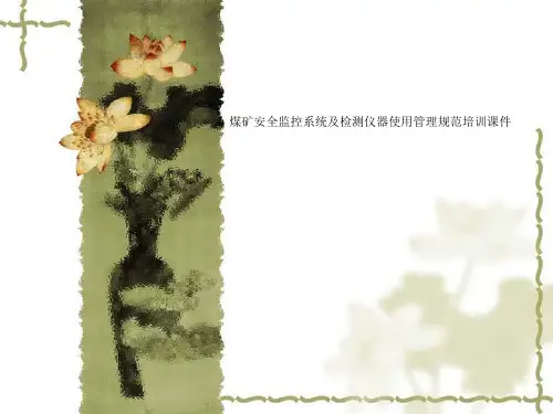 煤矿安全监控系统及检测仪器使用管理规范培训课件