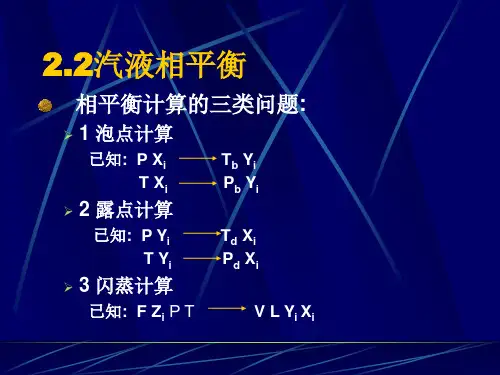 汽液相平衡